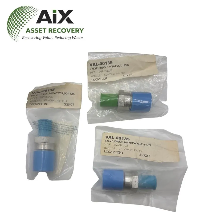 Клапан Swagelok Nupro High Purity Check Valve CW series 6L-CW4VR4FR4