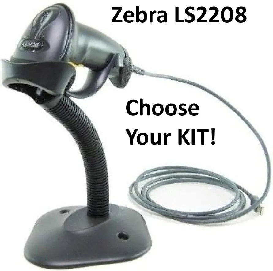 Сканер штрих-кода Symbol Motorola LS2208-SR20007 1D Laser Barcode POS Scanner +U