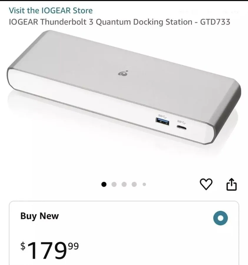 Док-станция IOGEAR Thunderbolt 3 Quantum Docking Station (gtd733) — фото лота 1