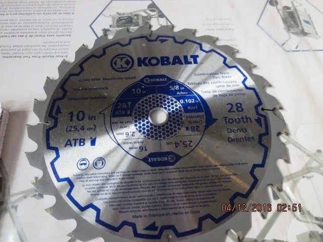 Оборудование ЧПУ KOBALT PORTABLE 10" TABLE SAW--15 1MPS---#T18A-1 — фото лота 1