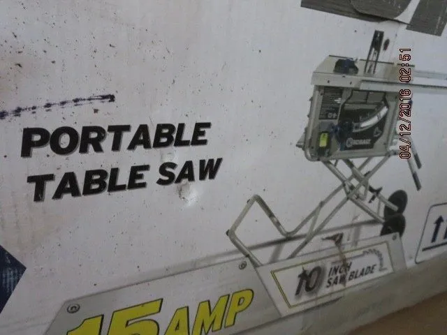 Оборудование ЧПУ KOBALT PORTABLE 10" TABLE SAW--15 1MPS---#T18A-1 — фото лота 2