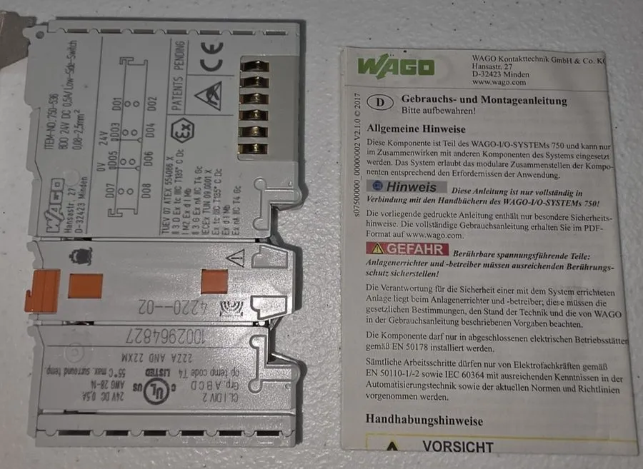 Модуль ввода-вывода WAGO Sealed 24 VDC Output Module 750-536