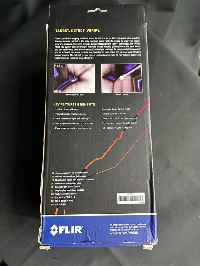 Оптико-электронная система FLIR MR160 Thermal Imaging Moisture Meter and Accesor — фото лота 1