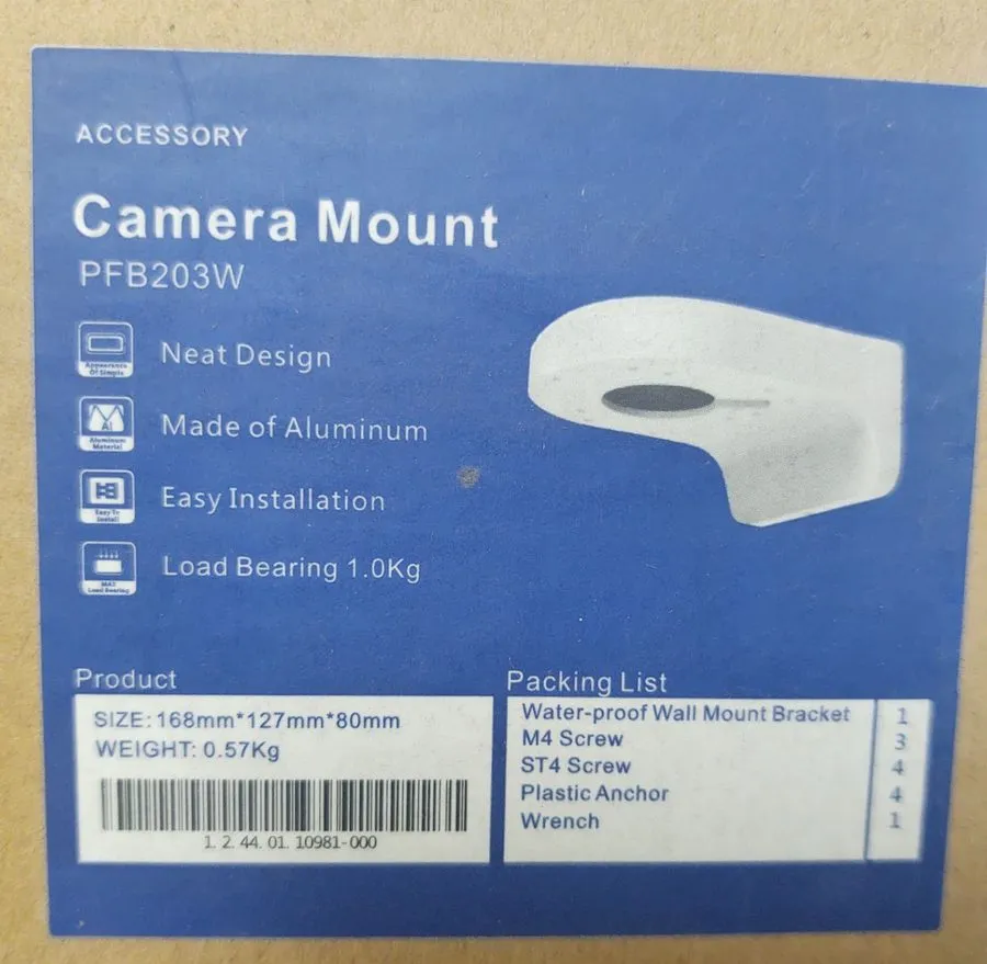 Камера PFB203W Wall Mount Bracket Aluminum Alloy Waterproof