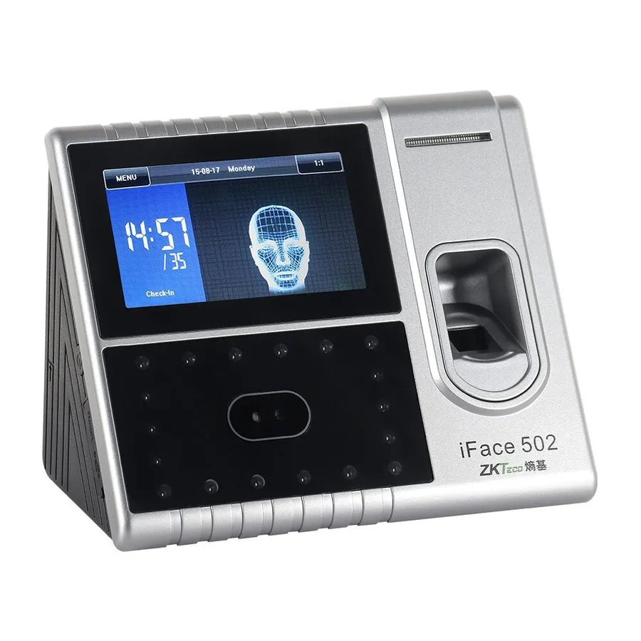 Оборудование видеонаблюдения ZKTeco iFace502 Biometric Time Clock — фото лота 2