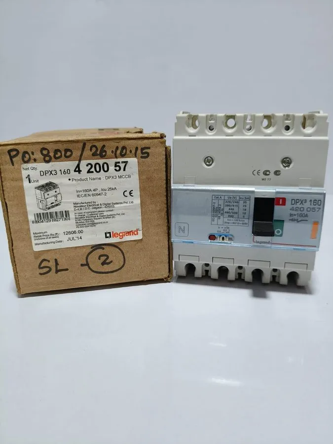 Автоматический выключатель Legrand dpx3160amp 4pole 25ka circuit breaker 160a fr