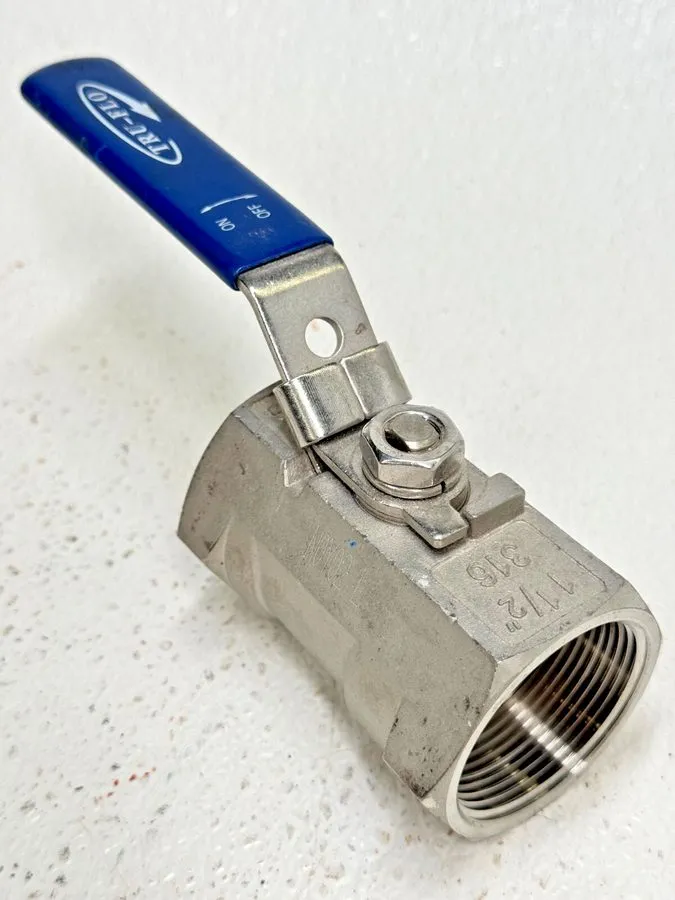 Клапан TOP-FLO 1" 1000-psi WOG Stainless Steel Sanitary Ball Valve, Lockable Lev