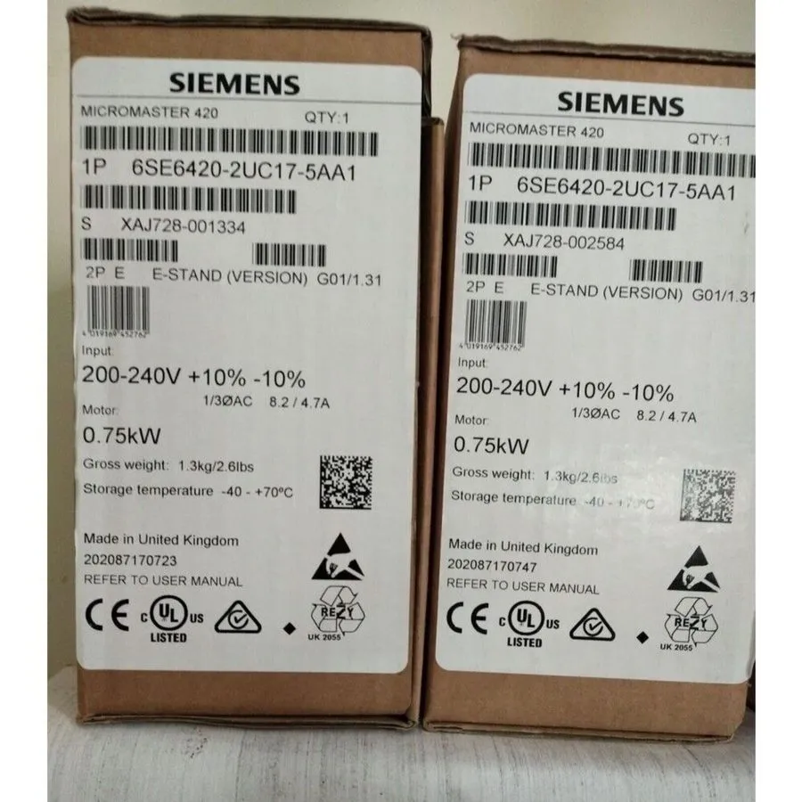 Частотный преобразователь Siemens 6SE6420-2UC17-5AA1 MICROMASTER420 without filt