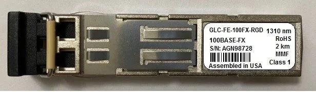 Трансивер GLC-FE-100FX-RGD 100BASE-FX SFP 1310nm 2km MMF -40-85C Cisco