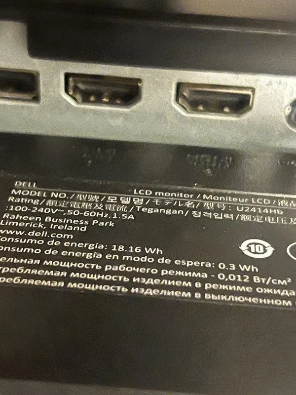Монитор Dell UltraSharp U2414HB 23.8" FHD, 16:9 8ms 250nits HDMI DP IPS Monitor — фото лота 4