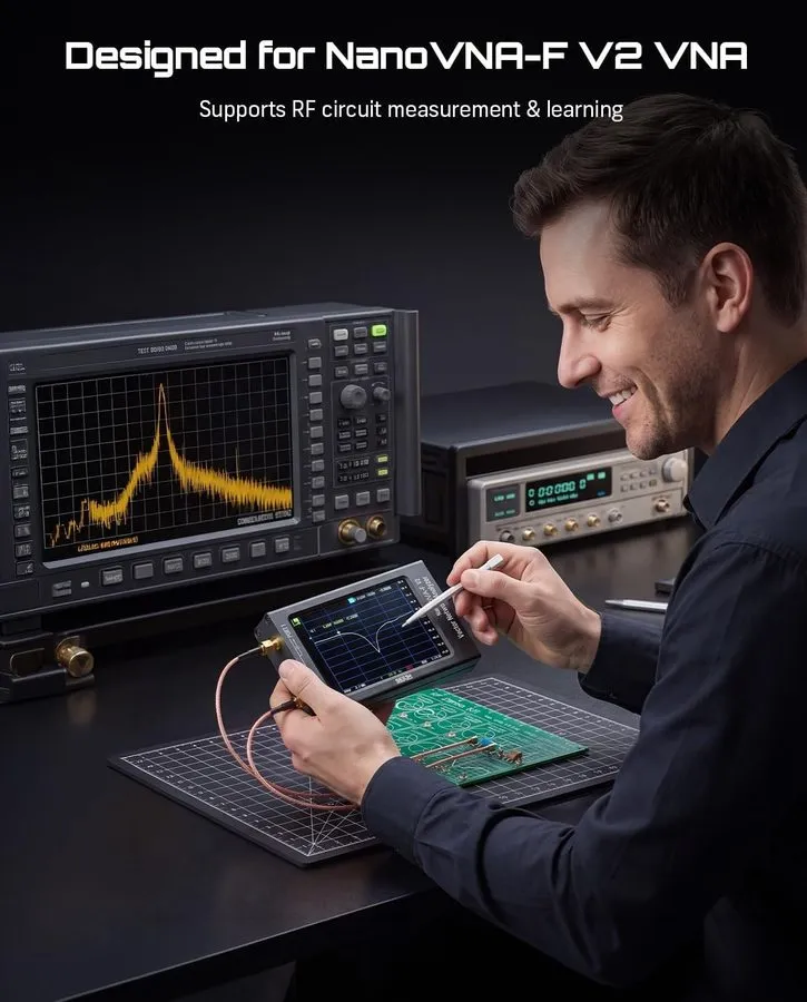 Анализатор цепей 4.3" Vector Network Analyzer 50kHz-3GHz HF VHF UHF VNA Antenna  — фото лота 2
