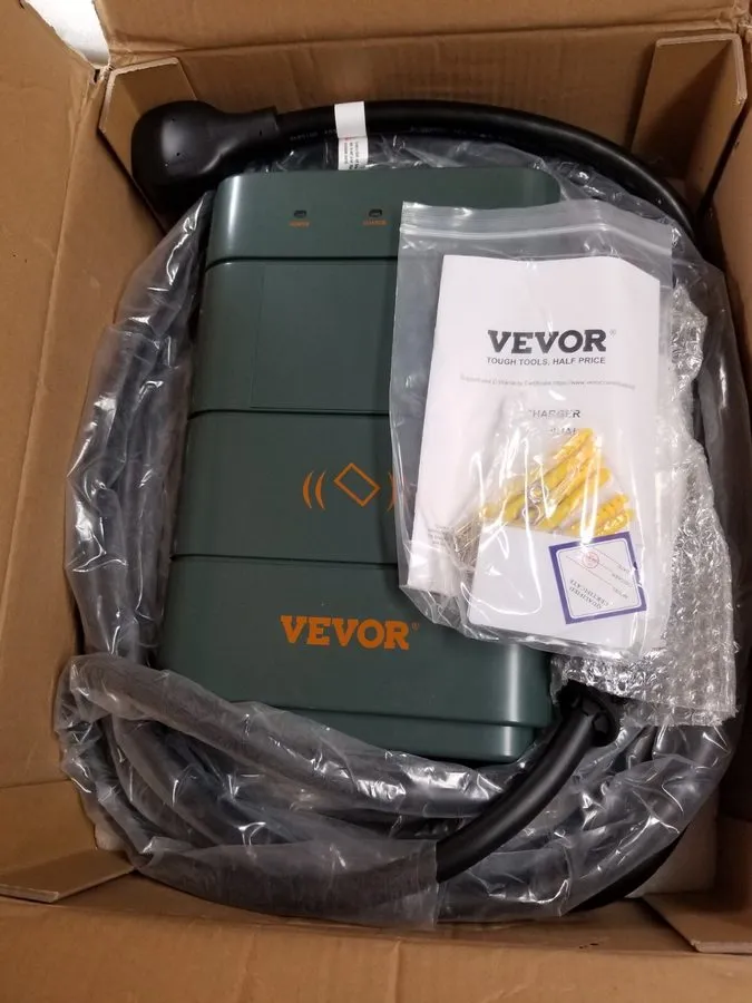 Аккумулятор VEVOR EV-A01-US009B Level 2 Electric Vehicle Charging Station, 0-40A