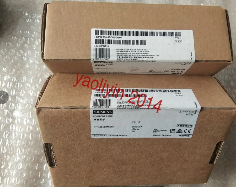 Панель оператора SIEMENS KTP400 Comfort Touch Panel 6AV2124-2DC01-0AX0 6ES7972-0