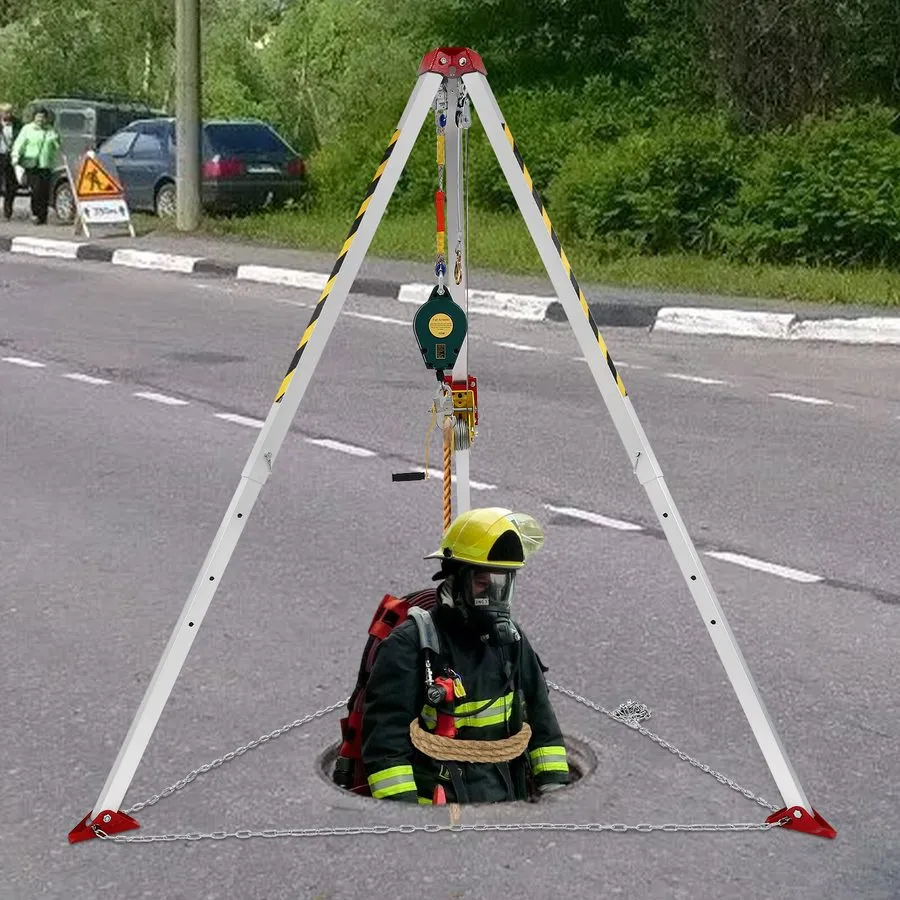 Оборудование видеонаблюдения 544.3kg/1200lbs Confined Space Tripod Kit Lifting W — фото лота 1