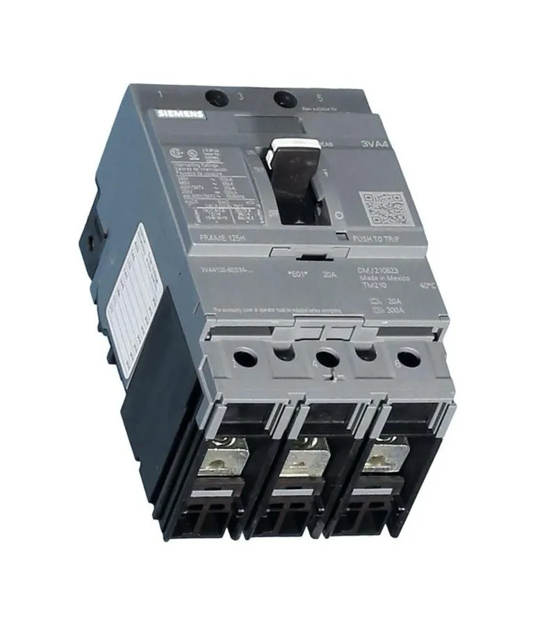 Автоматический выключатель SIEMENS 3VA4111-6ED34-0AA0 ,CIRCUIT BREAKER, 3P/110A 