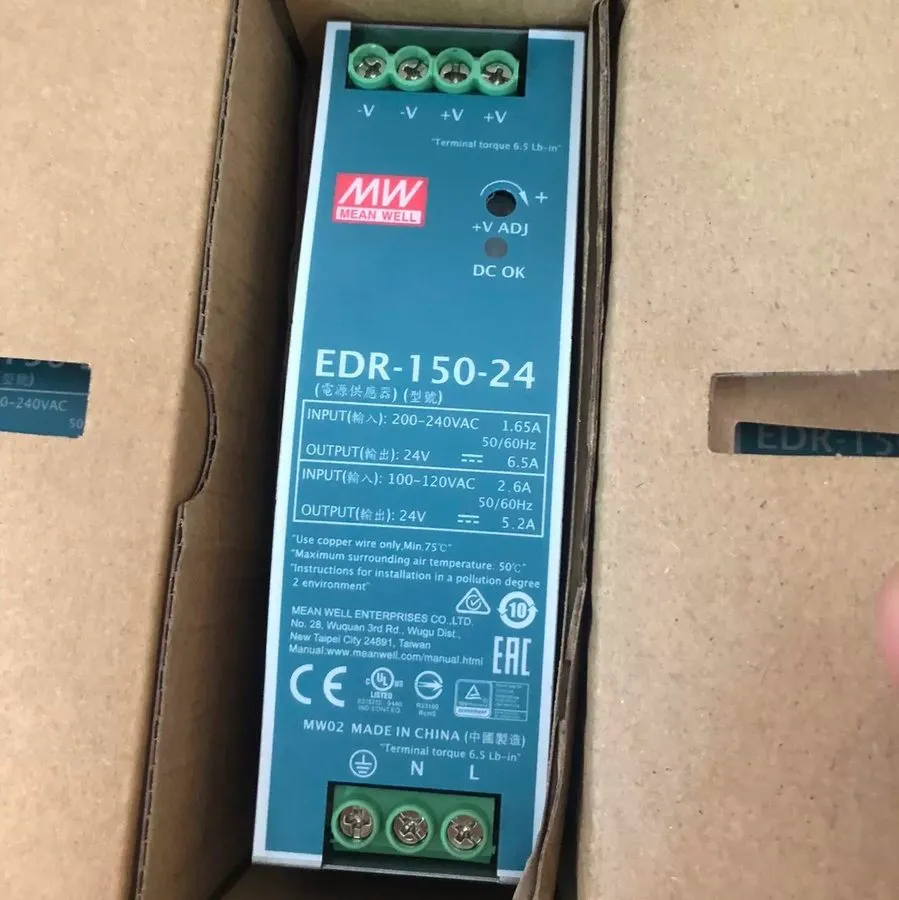 Блок питания EDR-150-24 150W Economical AC to DC DIN Rail Power Supply 24V DC 6.
