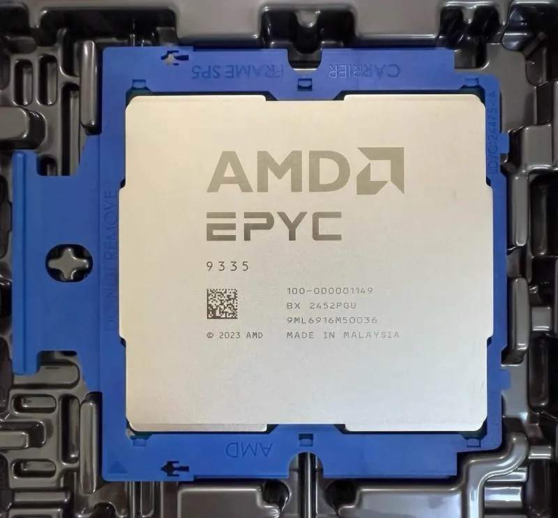 Сервер AMD EPYC 9335 32-core 64-thread 3GHZ 128 MB 210W SP5 TURIN Server CPU Pro