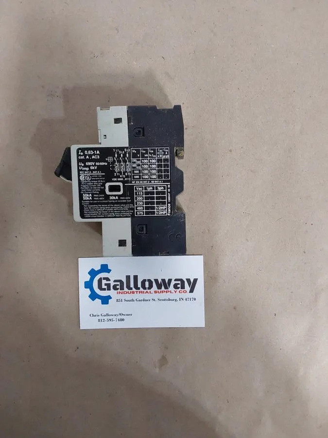 Автоматический выключатель Telemecanique GV2-M05 0.63- 1A 690V Motor Circuit Bre