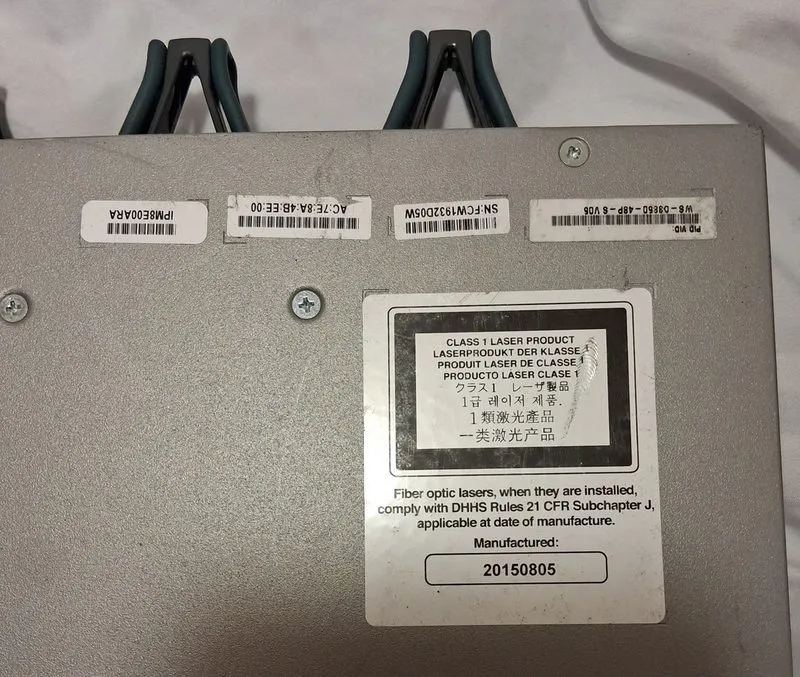 Коммутатор Cisco WS-C3850-48P L V06 48-Port GigE PoE Switch with C3850-NMN-2-10G — фото лота 4
