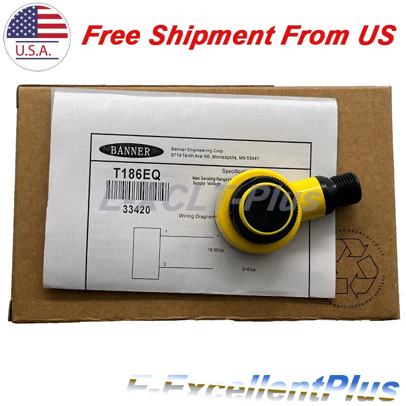 Фотоэлектрический датчик Banner T186EQ Photoelectric Sensor, 10-30vdc