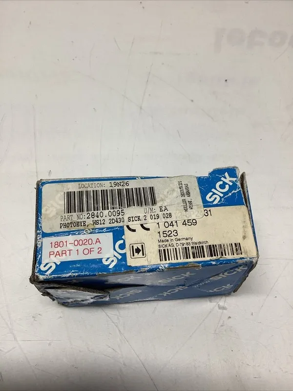 Фотоэлектрический датчик SICK WE12-3P2431 PHOTOELECTRIC SENSOR 10-30VDC VISIBLE  — фото лота 2