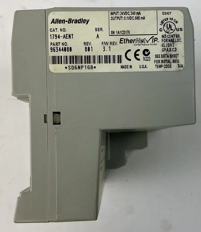 Модуль ввода-вывода Allen Bradley 1794-AENT /B Flex I/O EtherNet/IP Adaptor AB