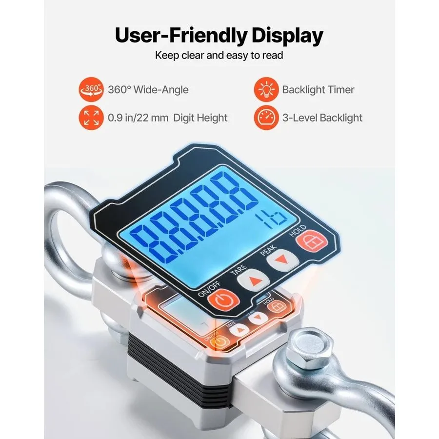 Весы Digital Crane Scale, 6600 lbs/3000 kg Max Capacity, Heavy Duty Industrial H — фото лота 2