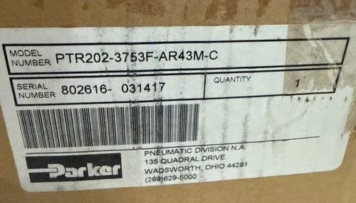 Пневмопривод Parker Pneumatic Rack & Pinion Rotary Actuator PTR202-3753F-AR43M-C — фото лота 2