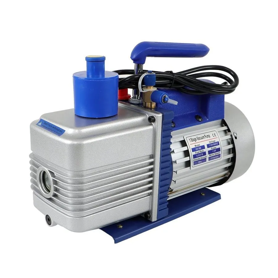 Насос Single Stage Rotary Vane HVAC Air Vacuum Pump 9.6CFM 1HP 110V
