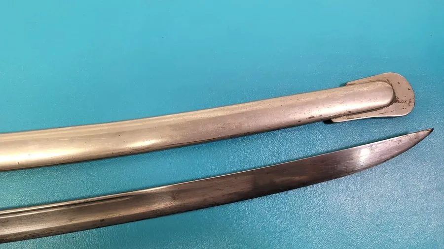 Лабораторный прибор Civil War US C. Roby Model 1860 Cavalry Saber Sword & Scabba — фото лота 1