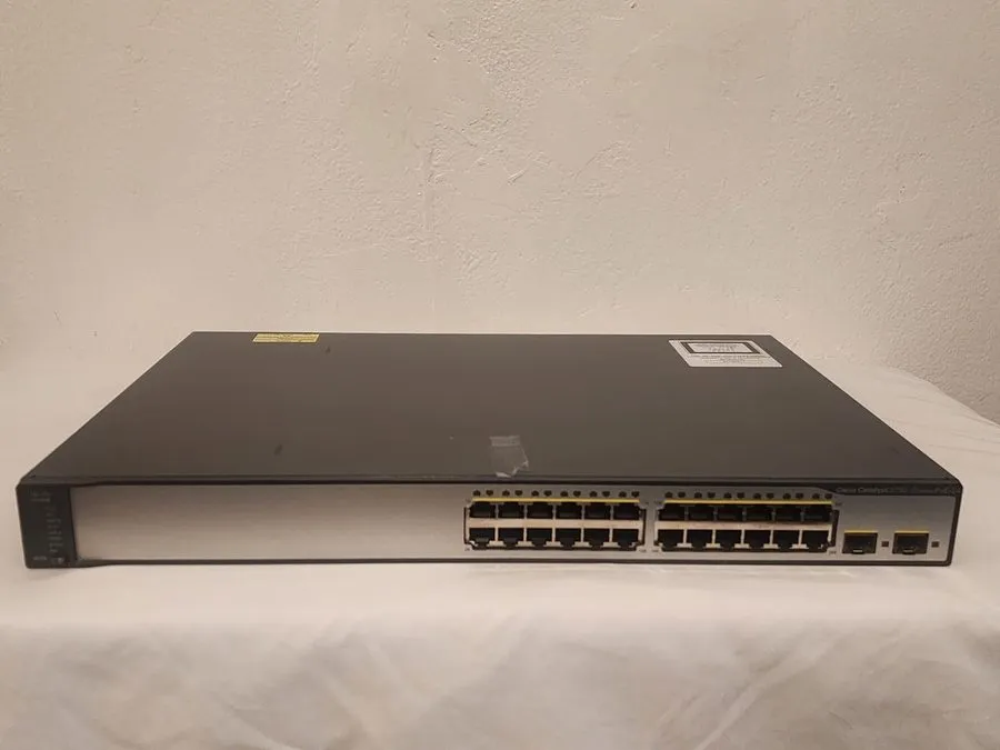 Коммутатор Cisco Catalyst WS-C3750V2-24PS-S 24 Port PoE Switch With Rackmounts
