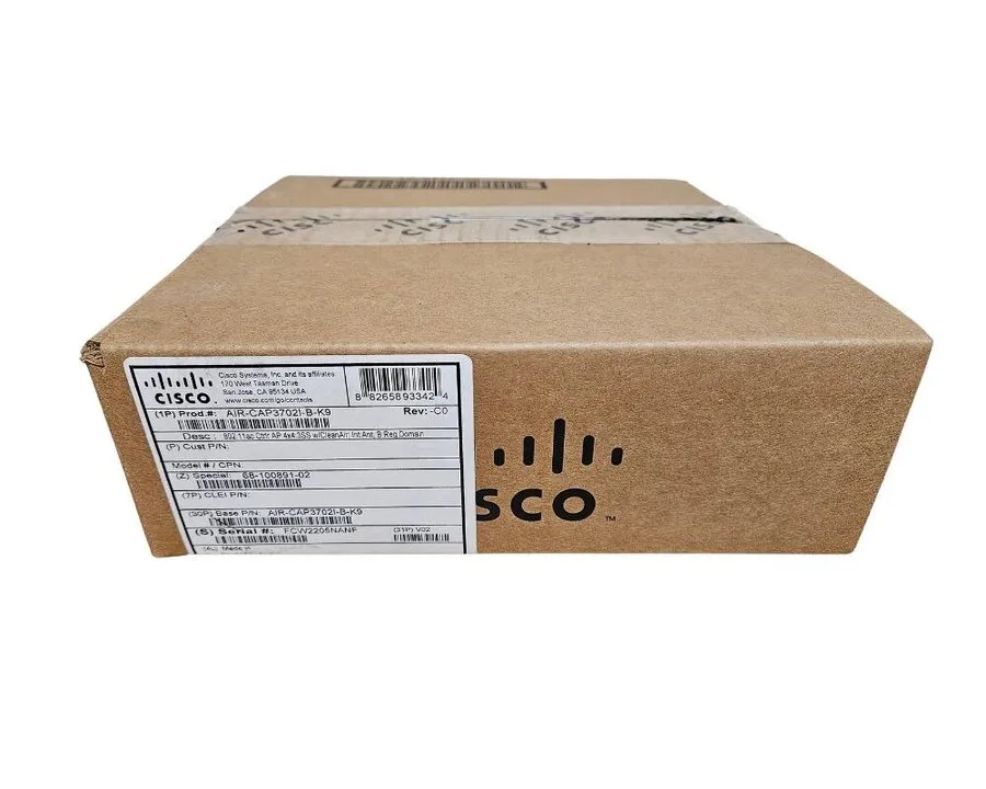 Точка доступа Wi-Fi Cisco Aironet 3702I Wireless Access Point AIR-CAP3702I-B-K9 