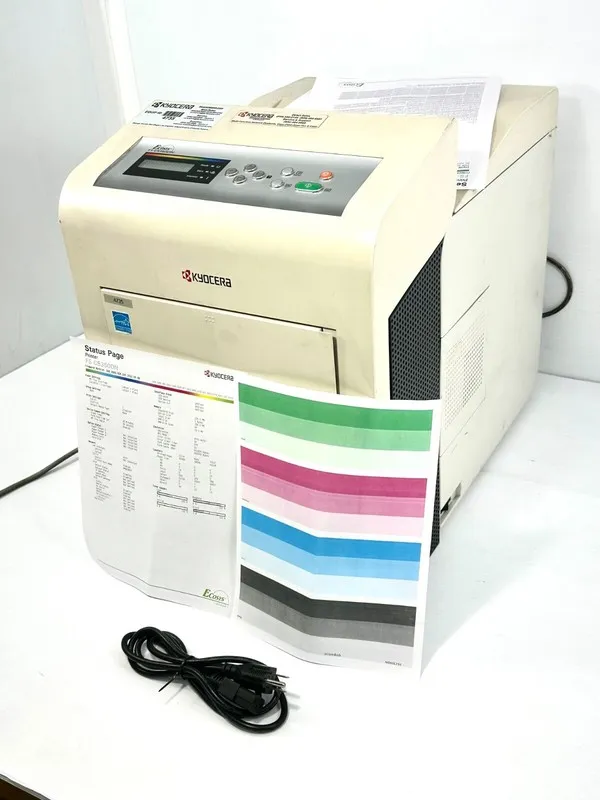 Принтер Kyocera FS-C5350DN Laser Network Color Printer with TONER & Pg: 40K Vide — фото лота 1