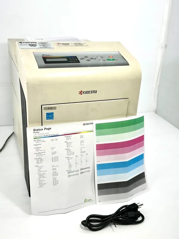 Принтер Kyocera FS-C5350DN Laser Network Color Printer with TONER & Pg: 40K Vide — фото лота 2