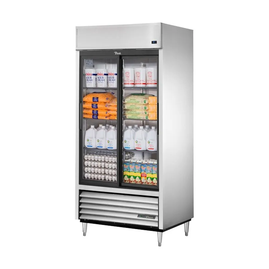 Холодильный шкаф True TSD-33G-HC-LD 40" 2-Section Reach-In Refrigerator w/ 2 Gla — фото лота 1