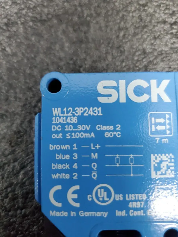 Фотоэлектрический датчик SICK WL12-3P2431 W12-3 Retroreflective Photoelectric Se