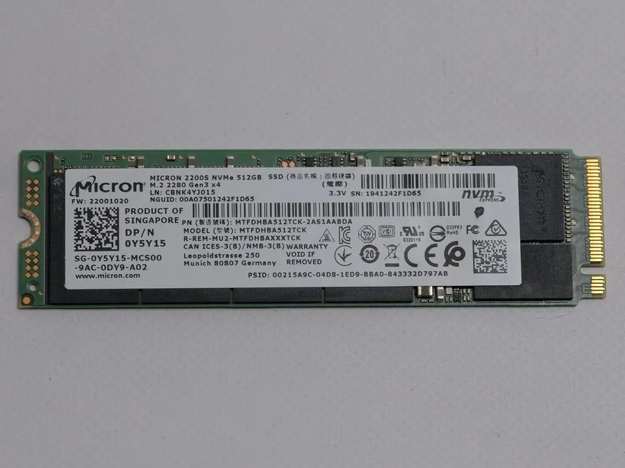 SSD-накопитель Samsung PM991 512GB 2230 M.2 PCIe Gen3x4 NVMe SSD