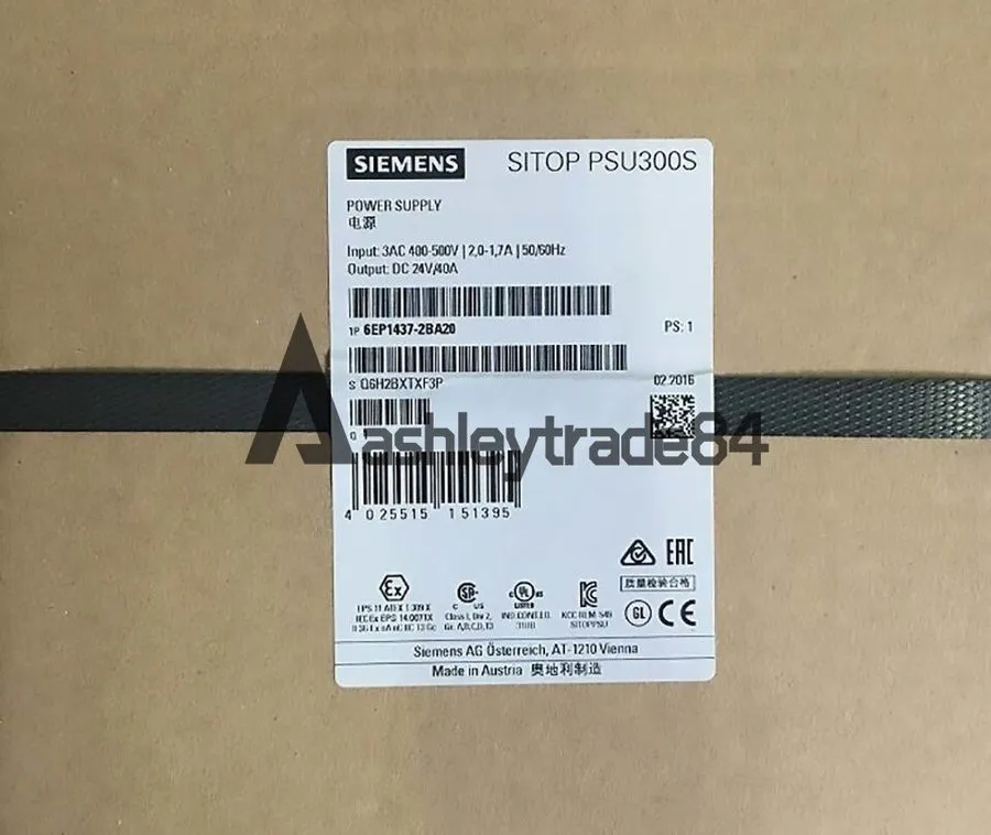 Блок питания Siemens Sitop Psu300s Power Supply 6EP1437-2BA20