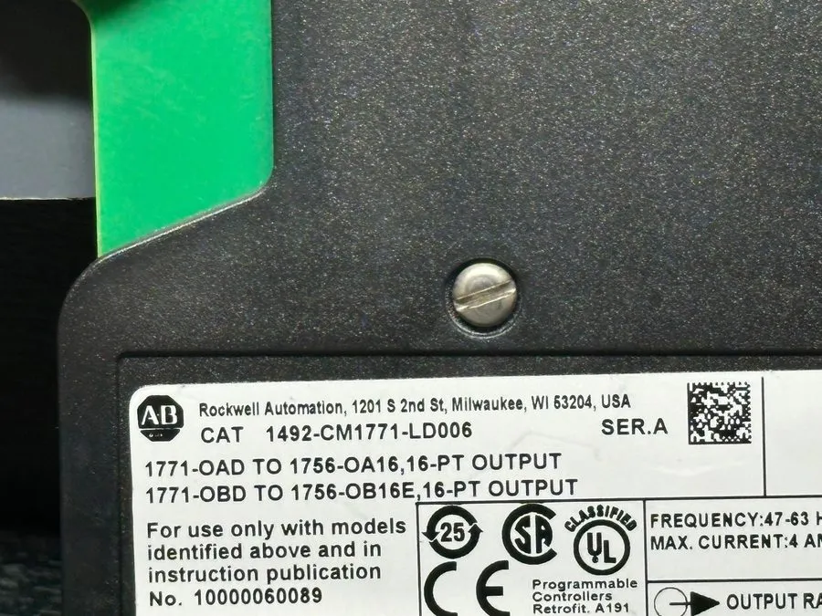 Клеммник Allen Bradley 1492-CM1771-LD006 Ser A Swing Arm Conversion Module 1771  — фото лота 2