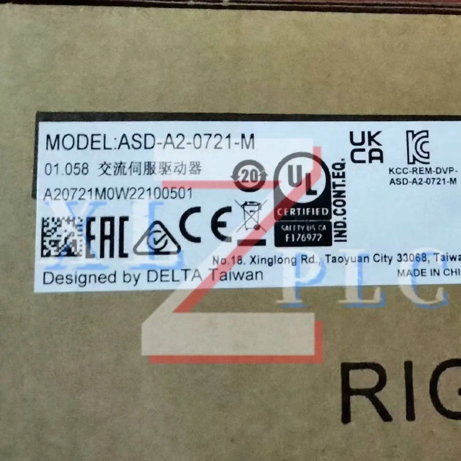 Сервопривод DELTA ASD-A2-0721-M AC SERVO DRIVE 750W 220V