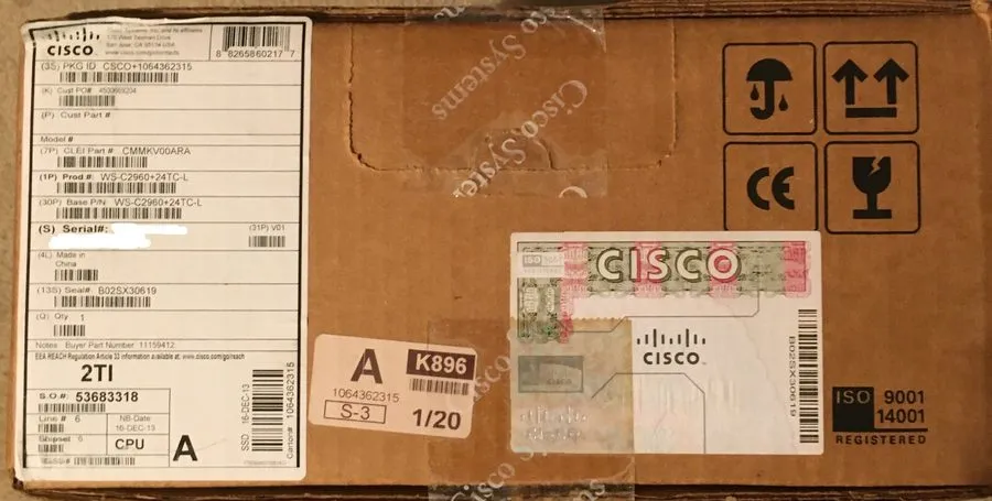 Коммутатор "REDUCED" Cisco C2960-Plus 24TC-L-Switch-managed-24x10/100+2x combo G