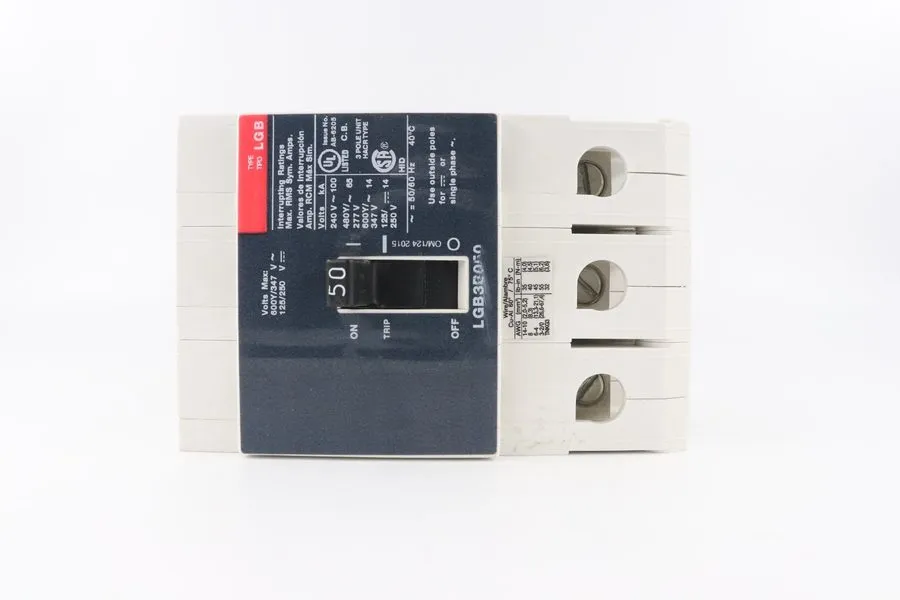 Автоматический выключатель SIEMENS LGB3B050B Circuit Breaker 50A 3P 480V 3PH LGB
