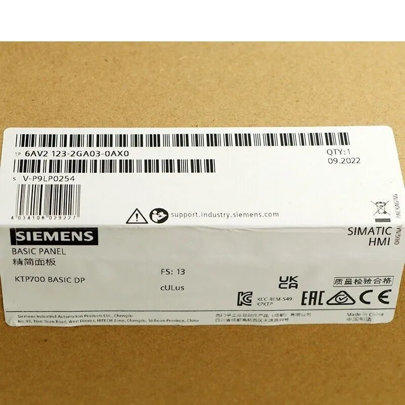 Панель оператора 6AV2123-2GA03-0AX0 SIMATIC HMI KTP700 Basic Panel