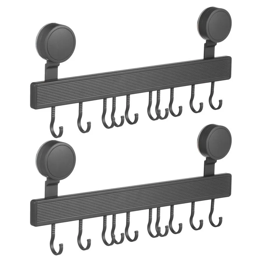 Вакуумная присоска 10-Hook Suction Cup Wall Mounted Coat Rack -No Drill Suction 