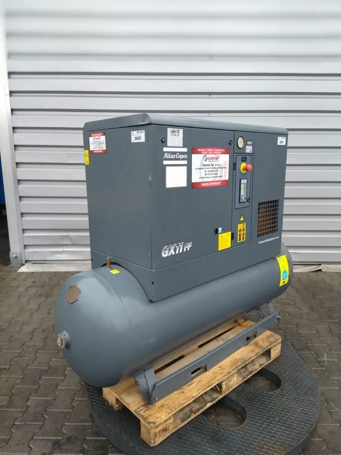 Компрессор Screw Compressor Atlas Copco GX11FF 11kW 1.43m3/min 9.75bar 500L Drye