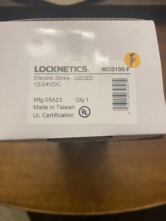 Оборудование видеонаблюдения Locknetics MDS100-F US32D Electric Strike Fail Secu — фото лота 1