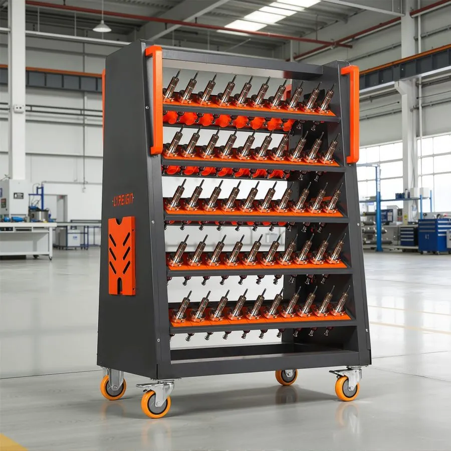 Режущий инструмент CAT40 CNC Tool Cart-100CAP 5-Tier CNC Rolling Carts, 40 Taper — фото лота 2