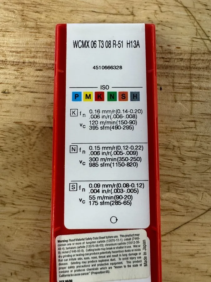 Режущий инструмент Sandvik WCMX06T308 T-53 1020 Carbide Indexable Trigon Drill I