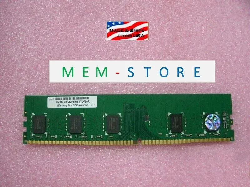 Модуль памяти 879507-B21 16GB DDR4 2666MHz ECC UDIMM RAM Compatible w/ HPE ProLi — фото лота 1