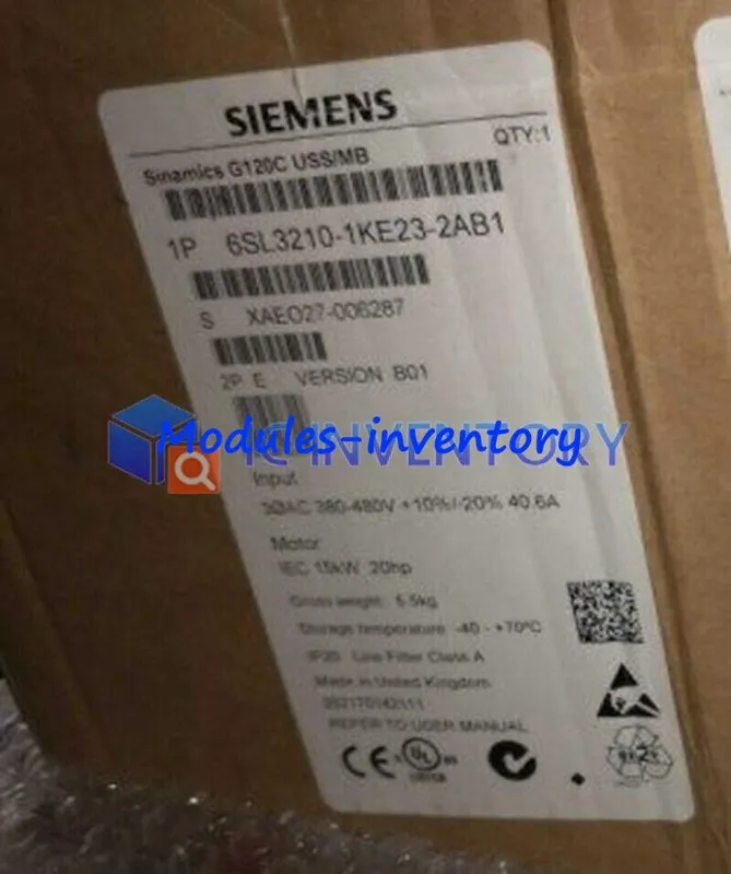 Частотный преобразователь 6SL3210-1KE23-2AB1 SIEMENS SINAMICS G120C Rated Power